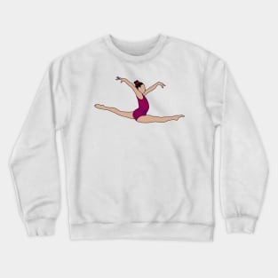 Leanne Wong Gymnastics Drawing Crewneck Sweatshirt